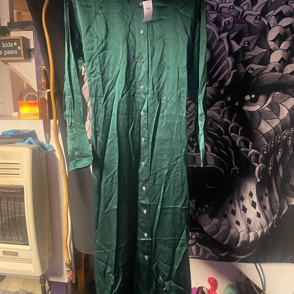 Emerald green dress